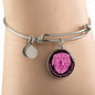 Berry Pink/black Golden Retrievers Make Me Smile Bangle Bracelet D19 - Dufauna - Topfauna
