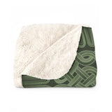 Viking Borre Multiknot Green Sherpa Fleece Blanket