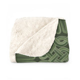 Viking Borre Multiknot Green Sherpa Fleece Blanket