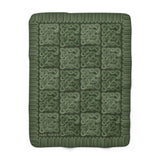 Look Viking Borre Pattern Green Sherpa Fleece Blanket