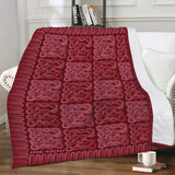 Look Viking Borre Pattern Red Jetprint Blanket