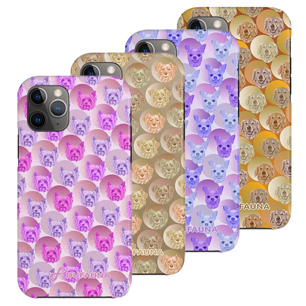 DuFauna impact resistant iPhone cases with pet types decoration.