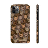D23 Brown Cat iPhone Tough Case 11, 11Pro, 11Pro Max, X, XS, XR, XS MAX, 8, 7, 6 Impact Resistant