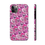 D23 Pink Pug iPhone Tough Case 11, 11Pro, 11Pro Max, X, XS, XR, XS MAX, 8, 7, 6 Impact Resistant