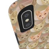D23 Beige Cat iPhone Tough Case 11, 11Pro, 11Pro Max, X, XS, XR, XS MAX, 8, 7, 6 Impact Resistant