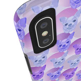 D23 Purple Blue Chihuahua iPhone Tough Case 11, 11Pro, 11Pro Max, X, XS, XR, XS MAX, 8, 7, 6 Impact Resistant