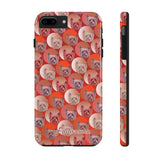 D23 Red Yorkie iPhone Tough Case 11, 11Pro, 11Pro Max, X, XS, XR, XS MAX, 8, 7, 6 Impact Resistant
