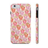 D23 Light Pink Cat iPhone Tough Case 11, 11Pro, 11Pro Max, X, XS, XR, XS MAX, 8, 7, 6 Impact Resistant