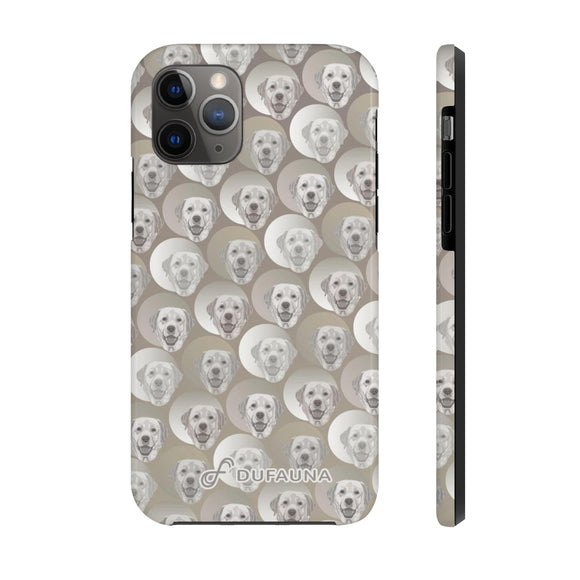 D23 Grey Labrador iPhone Tough Case 11, 11Pro, 11Pro Max, X, XS, XR, XS MAX, 8, 7, 6 Impact Resistant
