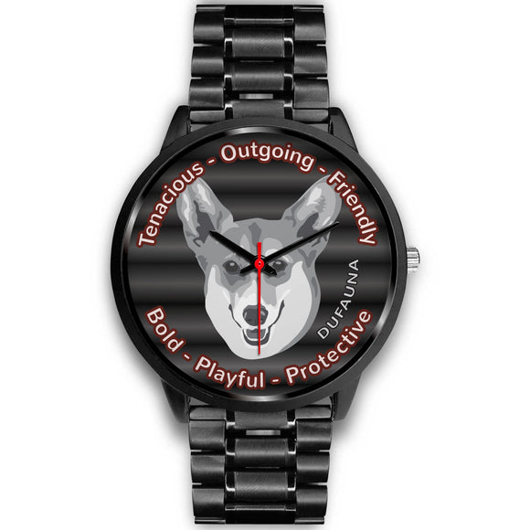 Grey/Black Corgi Character Black Watch CB0228