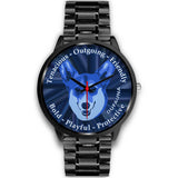 Blue Corgi Character Black Watch CB0528