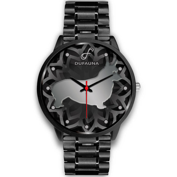 Black Corgi Body Silhouette Black Watch BB0228