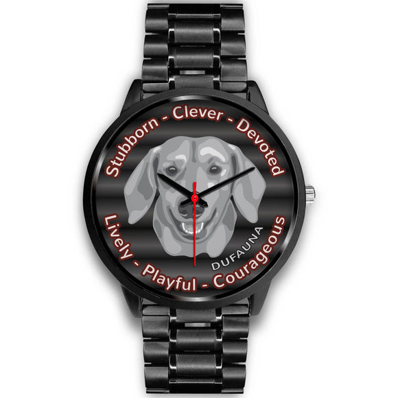 Grey/Black Dachshund Character Black Watch CB0205