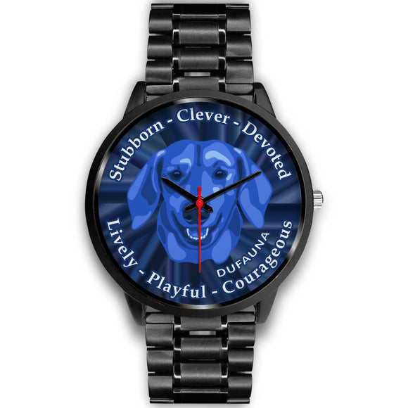 Blue Dachshund Character Black Watch CB0505