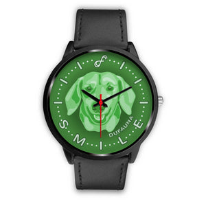 Green Dachshund Smile Black Watch SB1205