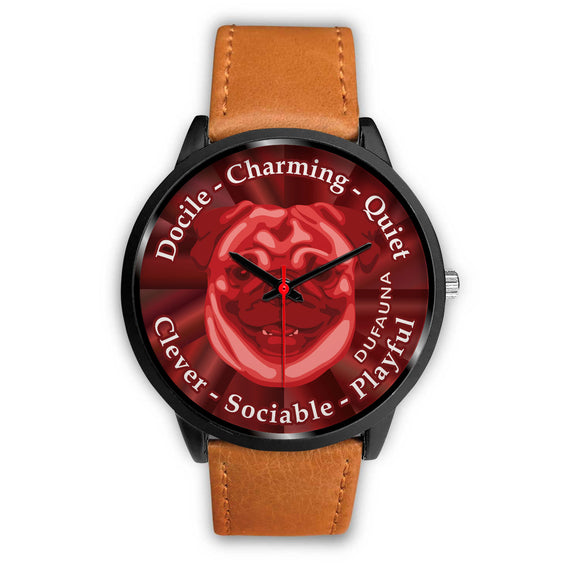 Red Pug Character Black Watch CB0424