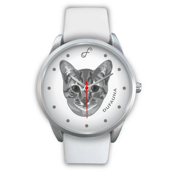 Grey/White Cat Face Steel Watch FS02CA