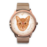 Beige Cat Rose Gold Watch FR04CA