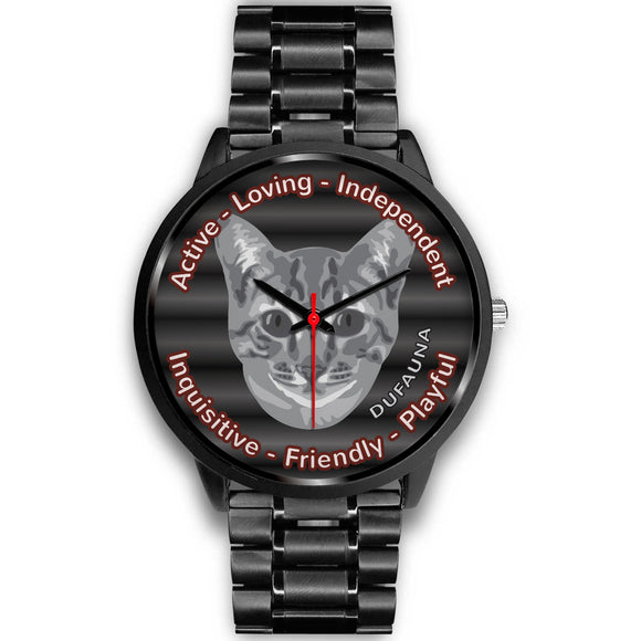 Grey/Black Cat Character Black Watch CB02CA