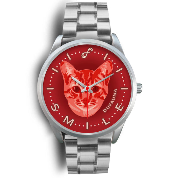 Red Cat Smile Steel Watch SS09CA