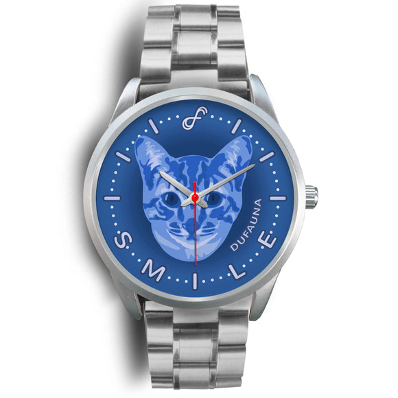Blue Cat Smile Steel Watch SS10CA