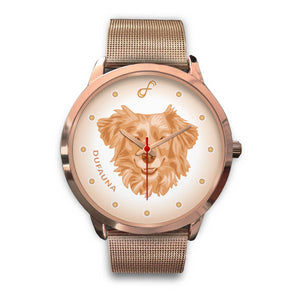 Beige Dog Rose Gold Watch FR0400