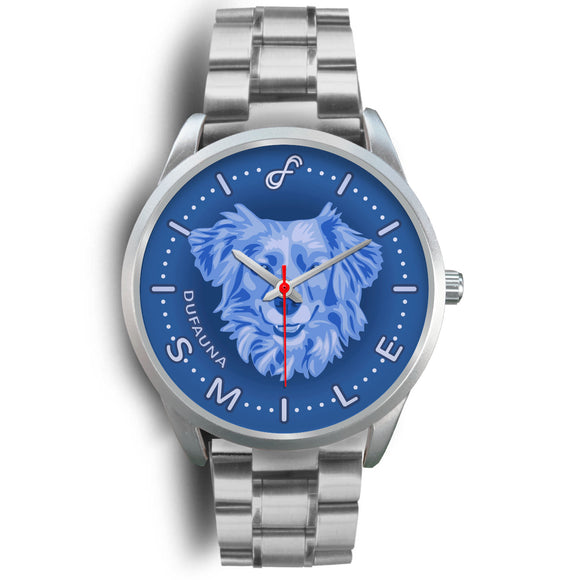 Blue Dog Smile Steel Watch SS1000