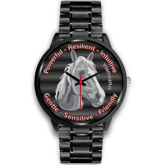 Grey/Black Horse Character Black Watch CB02HO