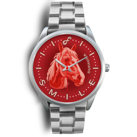 Red Horse Smile Steel Watch SS09HO