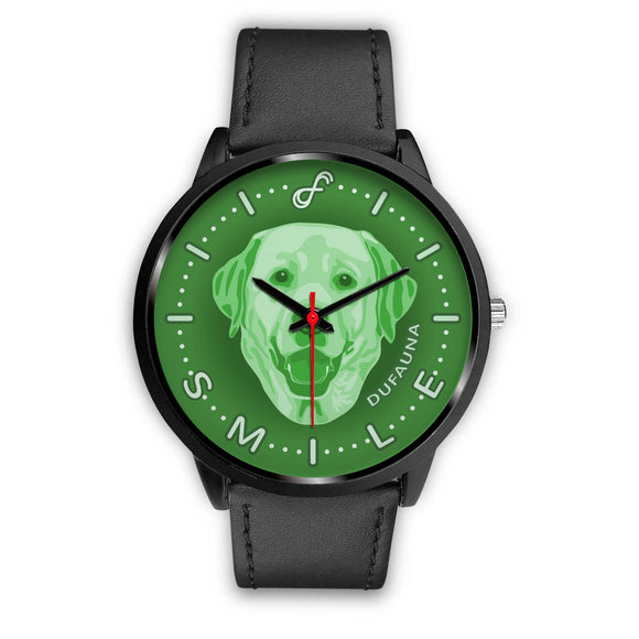 Green Labrador Smile Black Watch SB1201