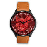 Red French Bulldog Character Black Watch CB0421