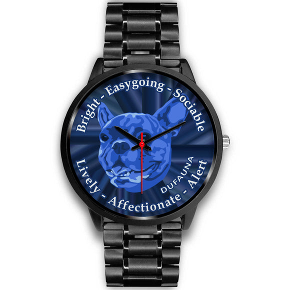 Blue French Bulldog Character Black Watch CB0521