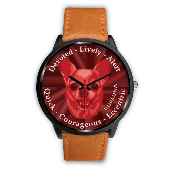 Red Chihuahua Character Black Watch CB0409