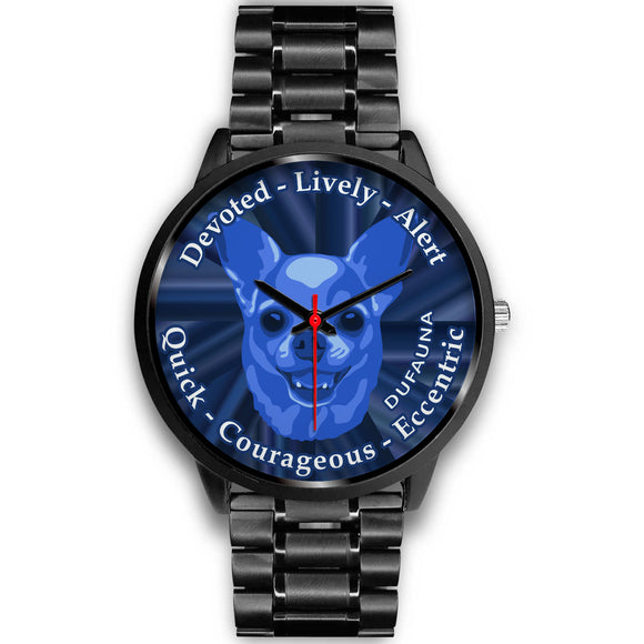 Blue Chihuahua Character Black Watch CB0509
