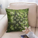 Borre green multiknot 18x18 inches pillow cover Jetprint