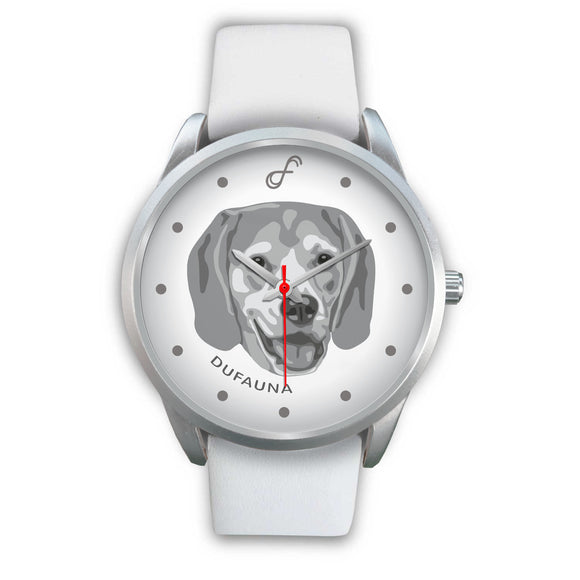 Grey/White Beagle Face Steel Watch FS0204