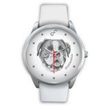 Grey/White Boxer Face Steel Watch FS0208
