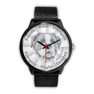 Grey/White Boxer Character Black Watch CB0108