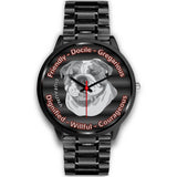 Grey/Black English Bulldog Character Black Watch CB0207