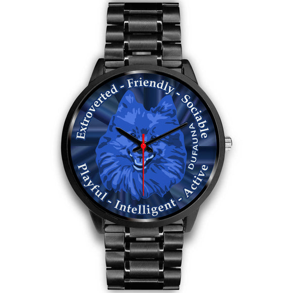 Blue Pomeranian Character Black Watch CB0515
