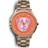 Pink Boxer Smile Rose Gold Watch SR0708
