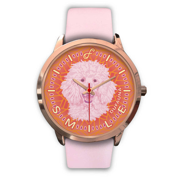 Pink Poodle Smile Rose Gold Watch SR0710