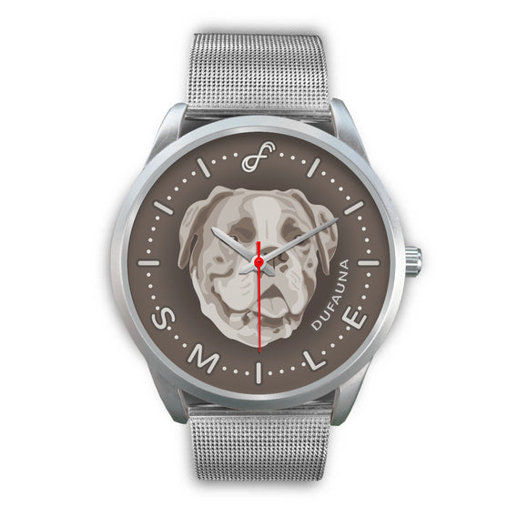 Grey Boxer Smile Steel Watch SS0808