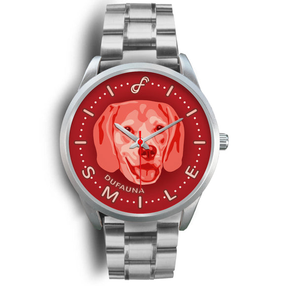 Red Beagle Smile Steel Watch SS0904