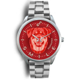 Red Rottweiler Smile Steel Watch SS0912