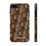 D23 Brown German Shepherd iPhone Tough Case 11, 11Pro, 11Pro Max, X, XS, XR, XS MAX, 8, 7, 6 Impact Resistant