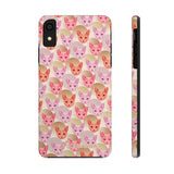 D23 Light Pink Cat iPhone Tough Case 11, 11Pro, 11Pro Max, X, XS, XR, XS MAX, 8, 7, 6 Impact Resistant