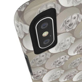 D23 Grey Dachshund iPhone Tough Case 11, 11Pro, 11Pro Max, X, XS, XR, XS MAX, 8, 7, 6 Impact Resistant