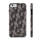D23 Black Grey German Shepherd iPhone Tough Case 11, 11Pro, 11Pro Max, X, XS, XR, XS MAX, 8, 7, 6 Impact Resistant