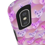 D23 Purple Pink Corgi iPhone Tough Case 11, 11Pro, 11Pro Max, X, XS, XR, XS MAX, 8, 7, 6 Impact Resistant
